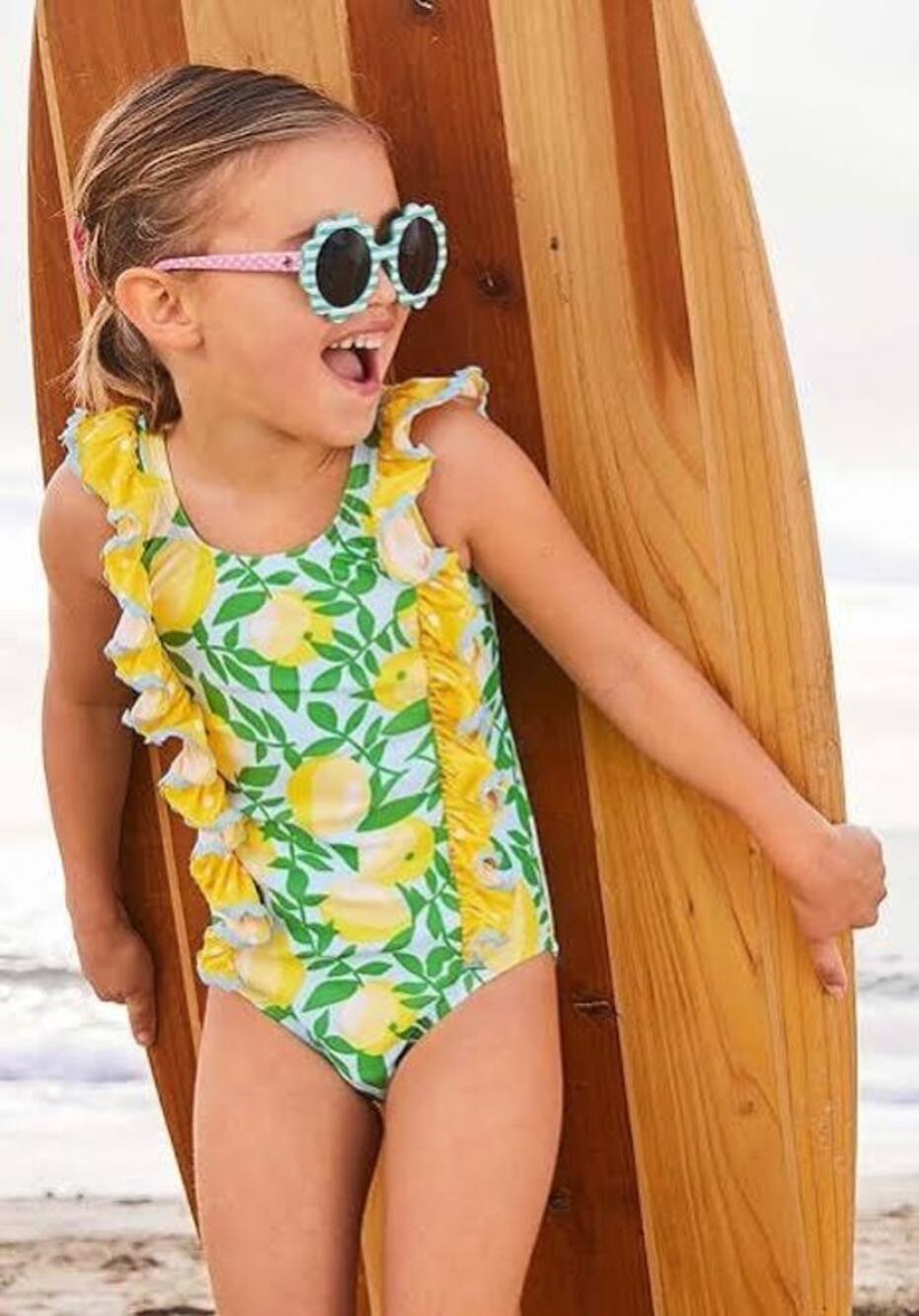 Matilda Jane Day In The Sun Lemon Print Swimsuit | Size 6